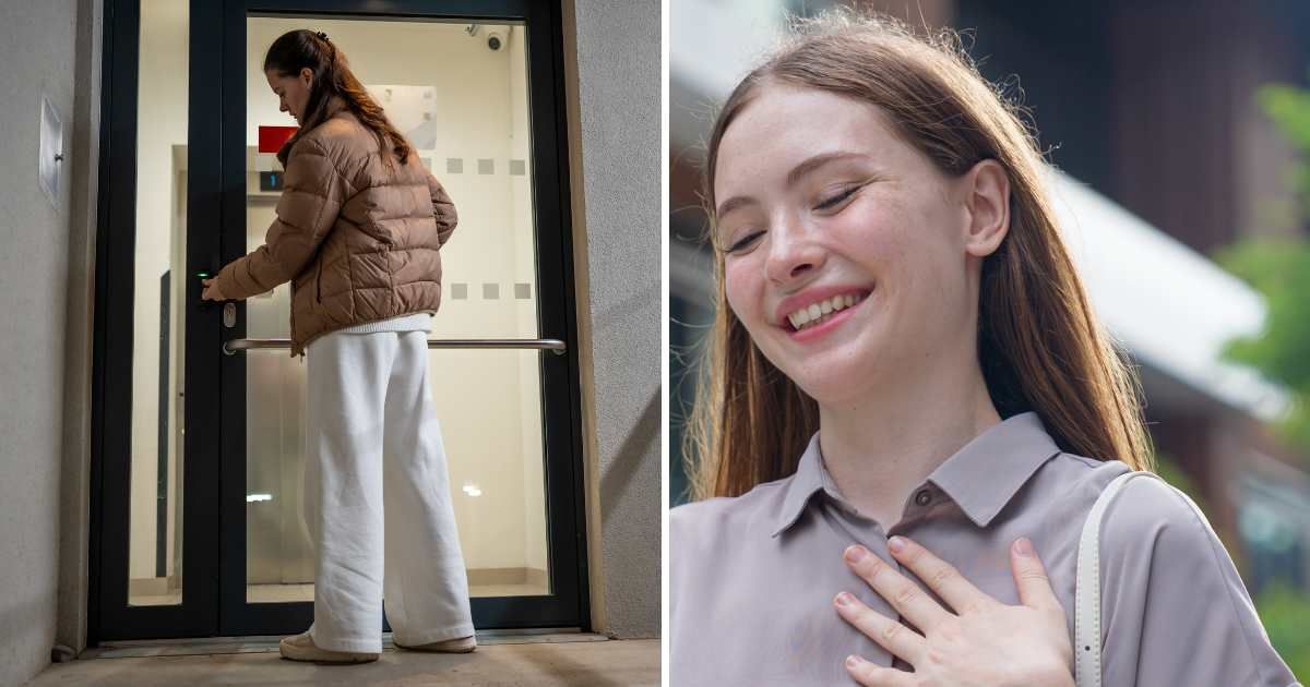 (L) Woman entering house. (R) Happy woman. (Representative Cover Image Source: Getty Images | (L) Tatiana Dryuvbanova, (R) Kmatta)
