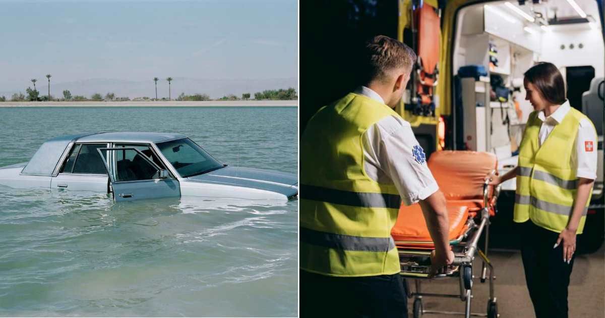 (L) A car crashed into a river (R) Medics rushing in response to victim call site (Representative Cover Source: (L) Getty Images |  Erik Von Weber (R) Pexels | Mikhail Nilov)