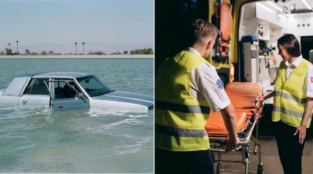 Ambulance rushed to a crash site after a 26-year-old mom drove into a river with her toddler — her actions left rescuers in disbelief