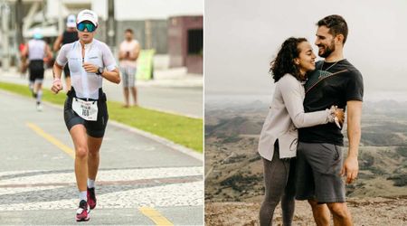 28-year-old woman was on top of the world after completing her first triathlon — then her boyfriend’s finish-line surprise made it unforgettable