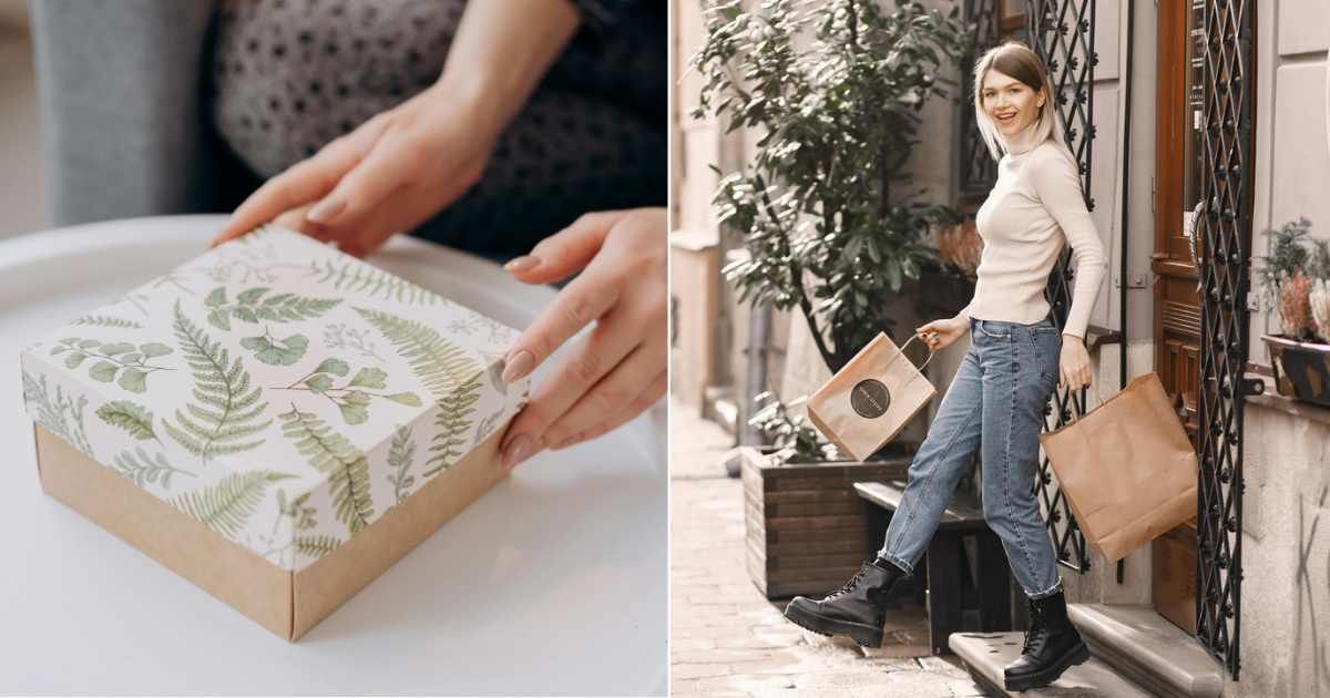 (L) Woman opening a box (R) A woman leaving store (Representative Cover Source: Pexels | (L) Mikhail Nilov; (R) Gustavo Fring)
