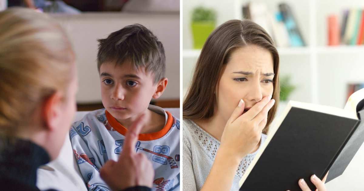 (L) Mom saying no to son. (R) Worried woman reading a book. (Representative Image Source: Getty Images | (L) Thanasis Zovoilis, (R) AntonioGuillem)