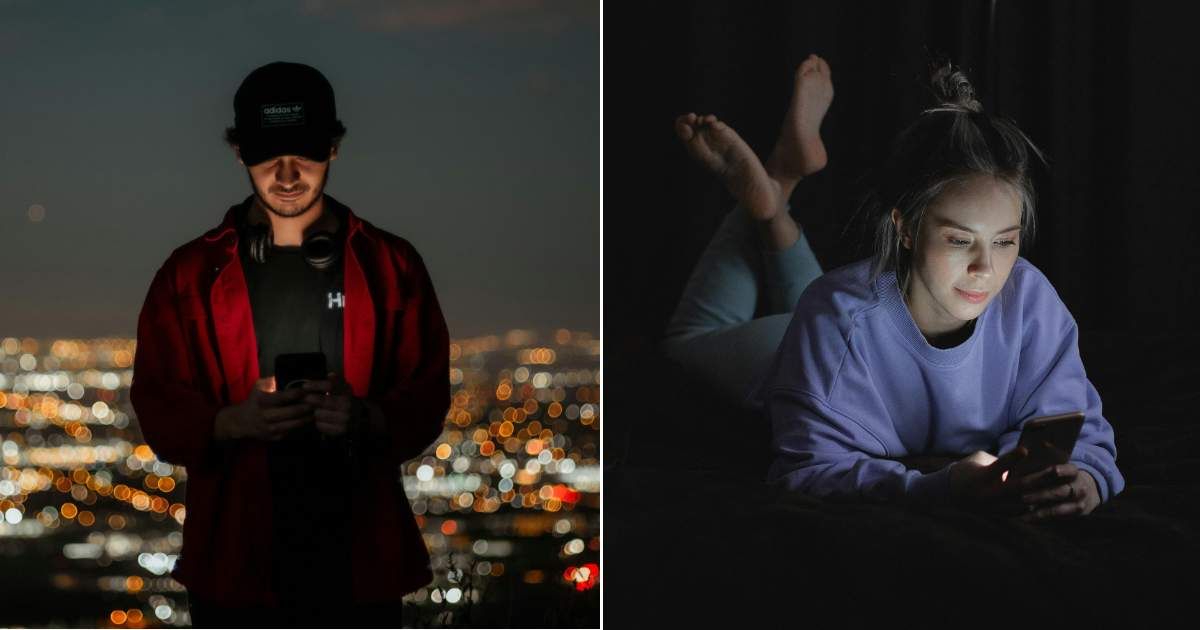 (L) A man texting via mobile phone at night (R) A woman reading a message on mobile and planning  (Representative Cover Source: Pexels | (L) Noel Aph; (R) SHVETS production)