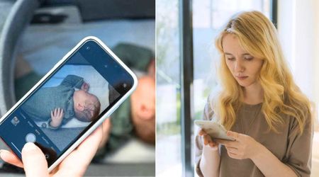 Woman sends cute photo of her baby to dad, expecting a sweet reply — but his 3-word response with a throwback photo left her in tears