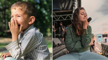 Singer spots a man holding a note about putting gum in her hair in 2nd grade — the reason he showed up years later took her by surprise