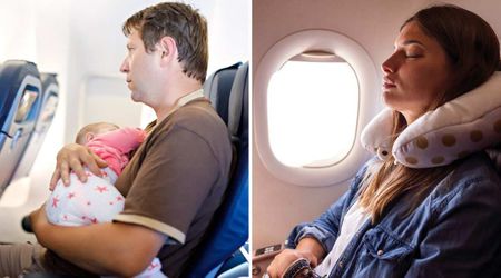 Passenger noticed a dad cradling his baby before a 15-hour flight — what she saw after waking up in the dark cabin stunned her