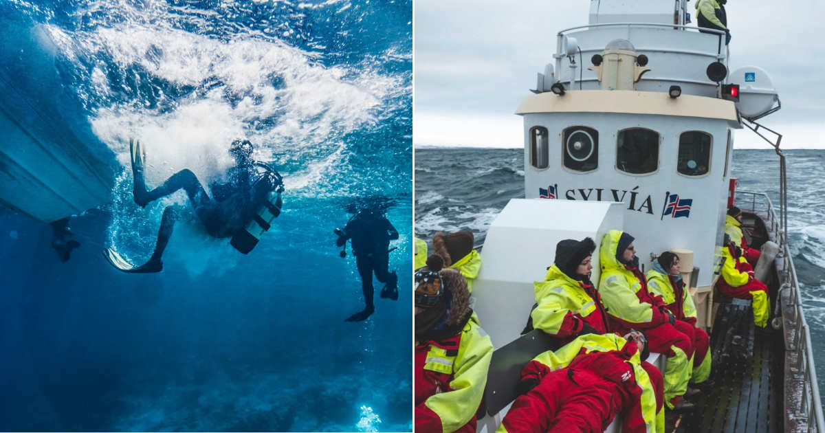 (L) A scuba diver under water (R) A boat sailing with passengers (Representative Cover Source: Pexels | (L) Pia B; (R) Jo Kassis)