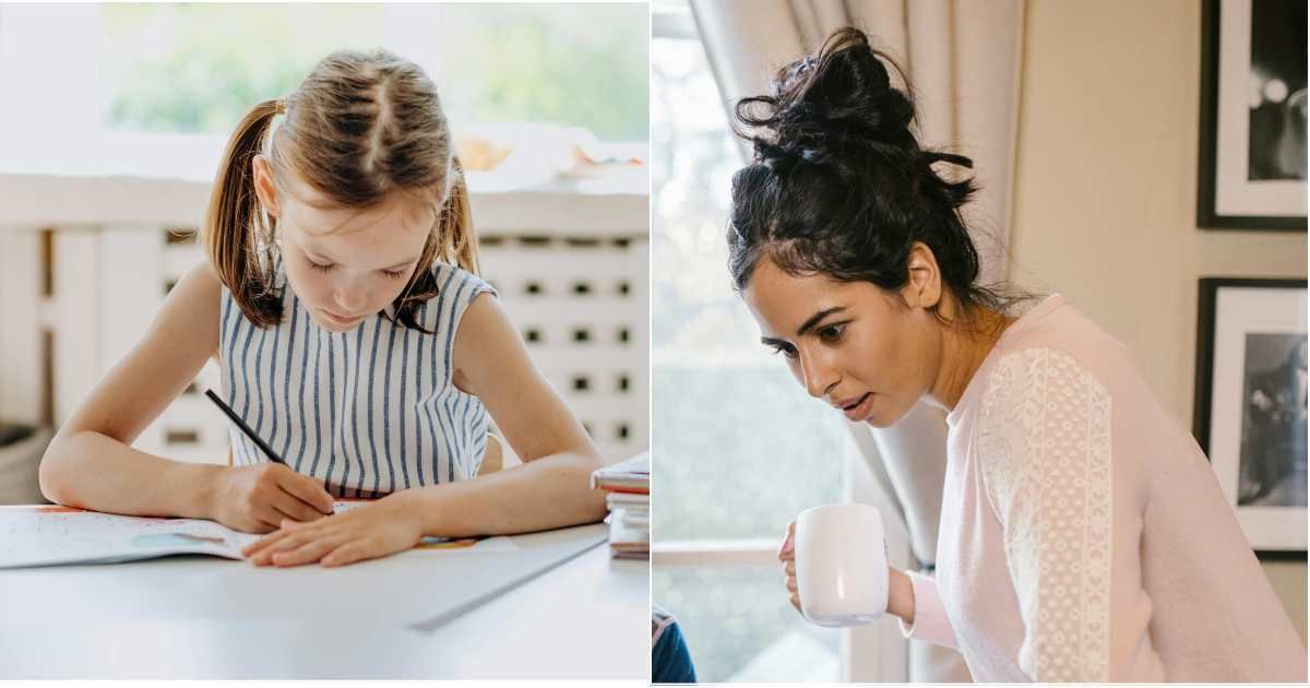 (L) Little girl noting something down. (R) A woman looks surprised. (Representative Cover Image Source: L - Mikhail Nilov, R - RDNE Stock Project)