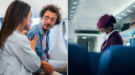 Man forces a woman out of her assigned airplane seat over his religious beliefs — the flight attendants shut him down
