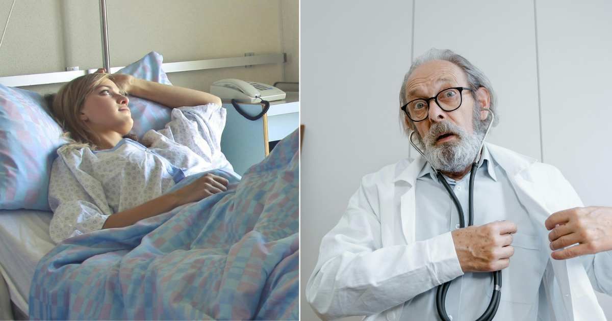 (L) Woman in hospital bed. (R) Doctor looking shocked while checking the patient. (Representative Cover Image Source: Pexels| L- Andrea Piacquadio, R - Tima Miroshnichenko)