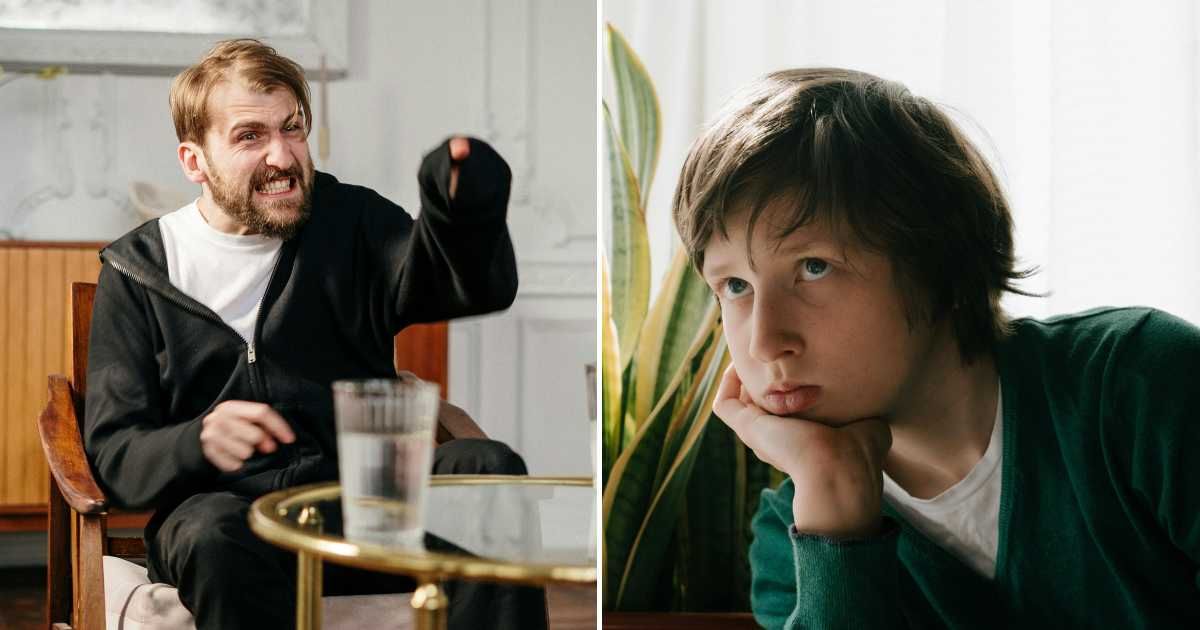  A man screaming at someone (L). A teen boy looking angry (R) (Representative Cover Image Source: Pexels Images | Photo by cottonbro studio and cottonbro studio)