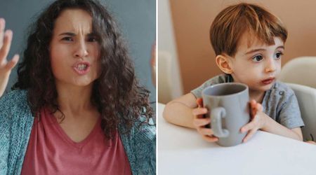 Mom was furious when toddler dropped cup of water on floor on purpose — when she learned why, she gladly handed him another cup to throw