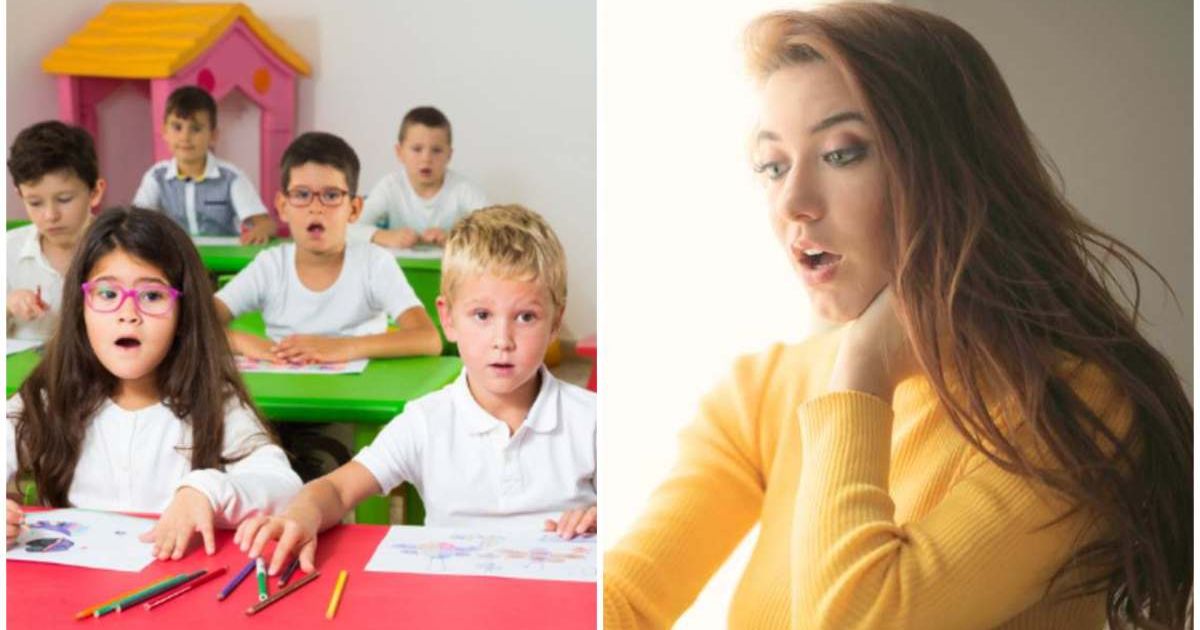 (L ) Kindergartners look shocked ; (R) A teacher looks stunned (Representative Cover Image Source: Getty Images | Photo by (L) JackF ; (R) Andrea Piacquadio)