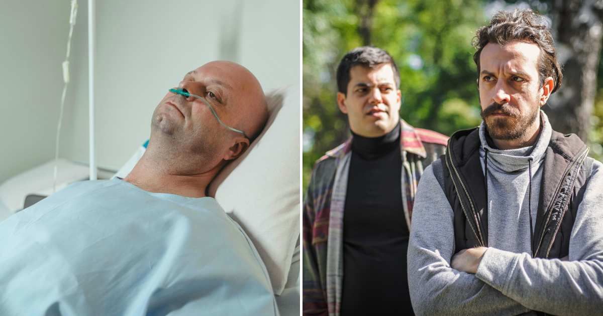(L) Man undergoing cancer treatment in a hospital. (R) A man is upset with his his partner. (Representative Cover Image Source: L - Pexels| Tima Miroshnichenko, R - Getty Images| guruXOOX)