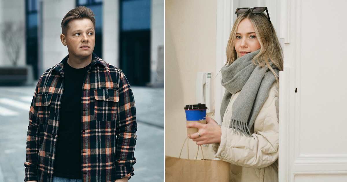 (L) Man looking around suspiciously. (R) A woman notices something while getting into her apartment. (Representative Cover Image Source: Pexels| Siarhei Neste, R - Anna Shvets)