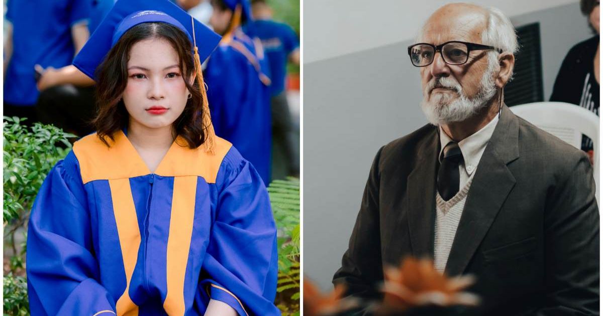 (L) A female graduate ; (R) A man looks emotional (Representative Cover Image Source: Pexels | Photo by (L) Nguyễn Tiến Thịnh ; (R) Gaspar Zaldo)