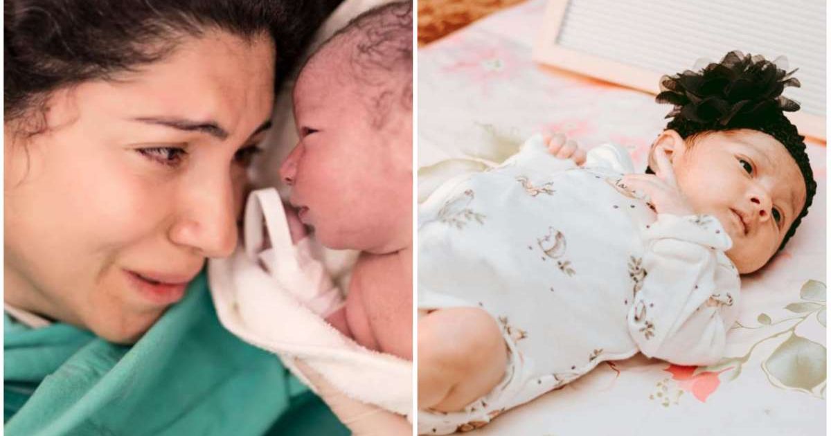 (L) A mother looking at her newborn ; (R) A newborn wearing a onesie (Representative Cover Image Source: (L) Getty Images| guvendemir (R) Pexels| Prabin vlog)