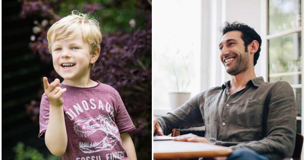 (L) A little boy pointing ; (R) A man smiling cheerfully (Representative Cover Image Source: Pexels| Rene Terp ; (R) Getty Images| Maskot)