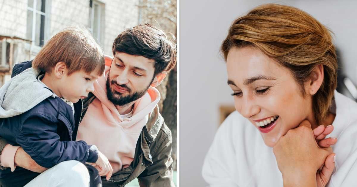 (L) Dad with son. (R) Happy woman. (Representative Cover Image Source: Pexels | (L) Lu-jah Ivanova, (R) www.kaboompics.com)