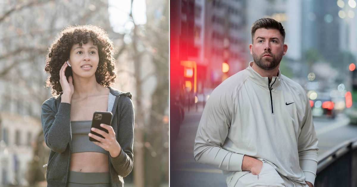 (L) A woman with AirPods looks over at someone. (R) A concerned man is looking. (Representative Cover Image Source: Pexels| L - Blue Bird, R - Wolf Art)
