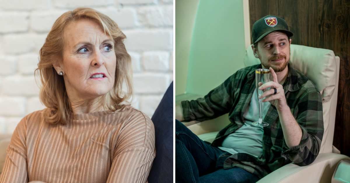 (L) Angry woman. (R) Happy man sitting in flight. (Representative Cover Image Source: Pexels | (L) Teona Swift, (R) Sid Dalal)