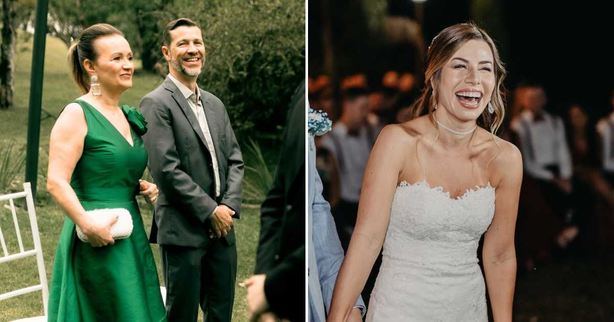 Elderly man and woman entering a wedding (L). A bride laughing (R). (Representative Cover Image Source: Pexels Images | Photo by Mario Schafer and Jonathan Nenemann)