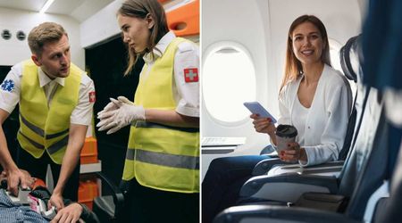 Flight attendants were giving CPR to a passenger mid-flight when one woman interrupted — what she asked left everyone stunned