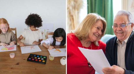 3rd graders drew a wedding banner for their teacher’s brother — a missing detail in the bride's sketch made the couple treasure it for 25 years