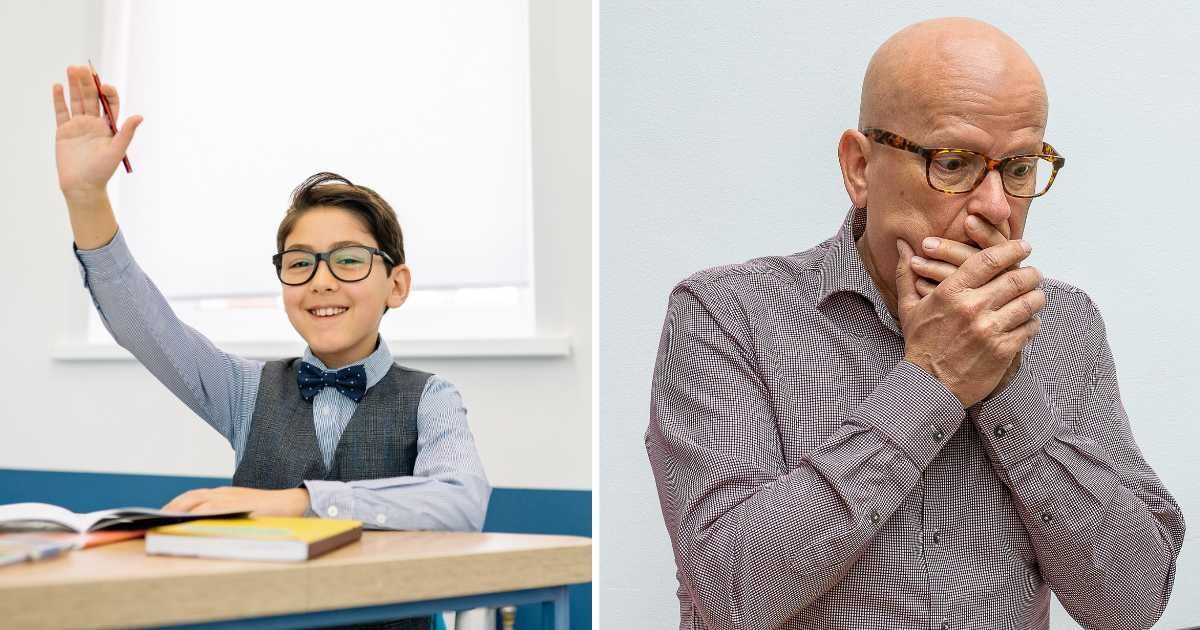 (L) Student raising hand. (R) Man stunned face. (Representative Cover Image Source: Pexels | (L) Yan Krukau, (R) Mike van Schoonderwalt)
