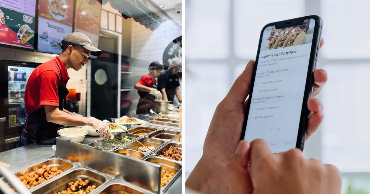 (L) Employee at fast-food joint. (R) Person ordering food online. (Representative Cover Image Source: Pexels | (L) Shubham Jana, (R) cottonbro studio)