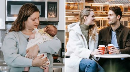 A 22-year-old helped a new mom clean up her baby’s spit-up at a café — then she walked up to his date for a reason he didn’t expect