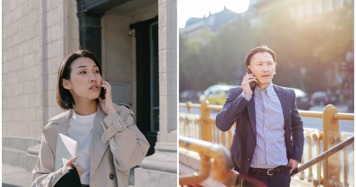 (L ) A woman on a call ; (R) A man on a call (Representative Cover Image Source: Pexels | Photo by (L) Mikhail Nilov ; (R) Andrea Piacquadio)