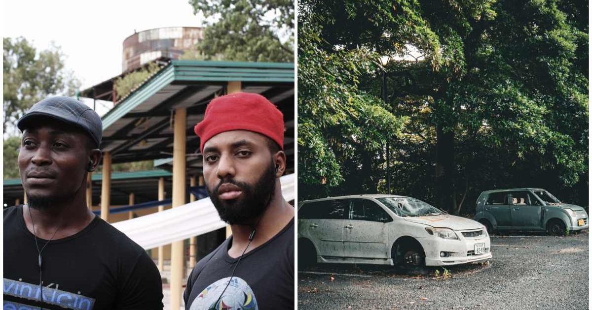(L) Two men looking over the other side; (R) Two cars parked (Representative Cover Image Source: Pexels | Photo by (L) Muhammad-Taha Ibrahim ; (R) Huu Huynh)