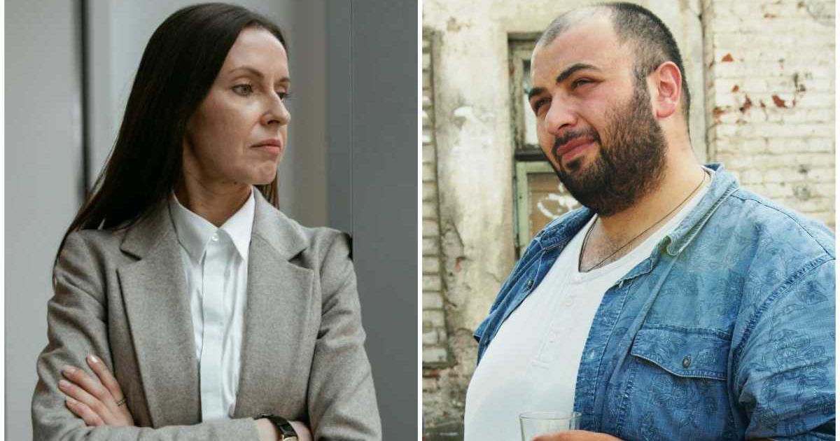 (L) A woman looking annoyed. (R) An overweight man looking arrogantly. (Representative Cover Source: (L) Getty Images; (R) Pexels | (L) MART PRODUCTION; (R) Pew Nguyen)