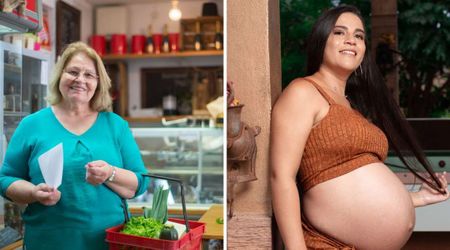 Stranger told pregnant woman to pull her shirt down to cover her baby bump — so the next day, she let her outfit do the talking 