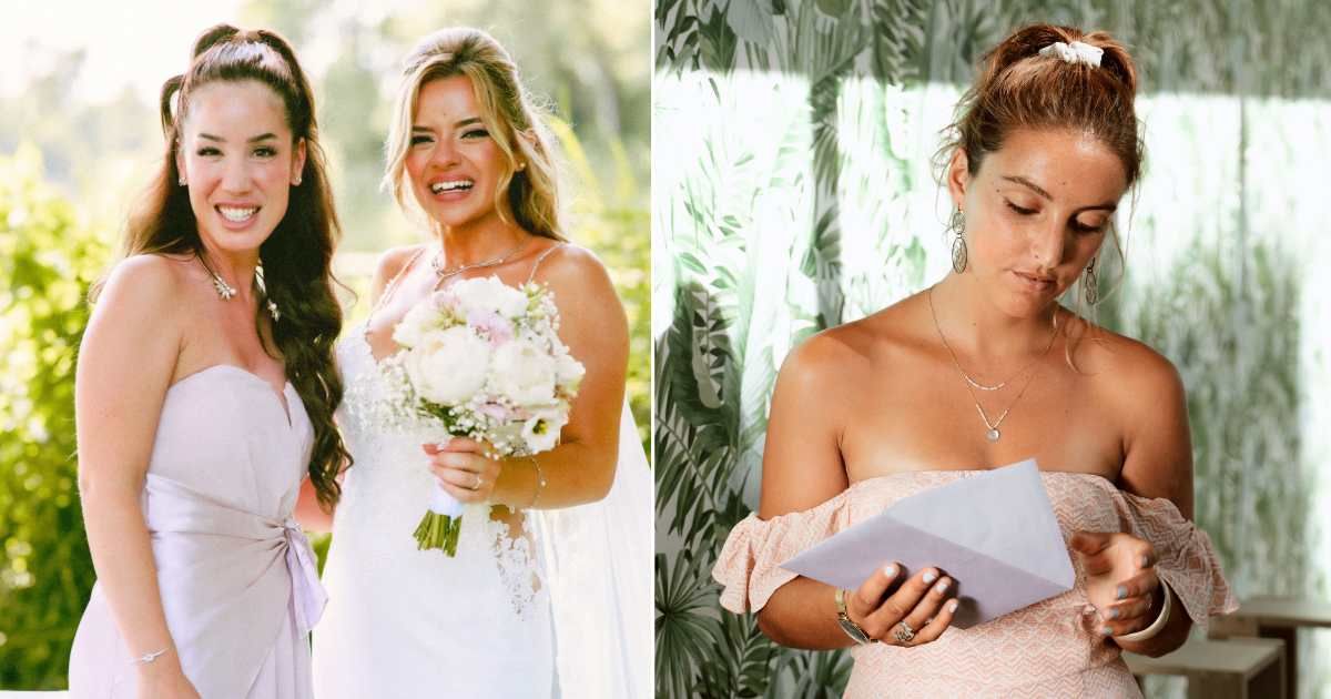 (L) Maid of honor with bride on her wedding day. (R) A woman is opening a wedding invite. (Representative Cover Image Source: Pexels| L - Higher Vibration, R - RDNE Stock Project)
