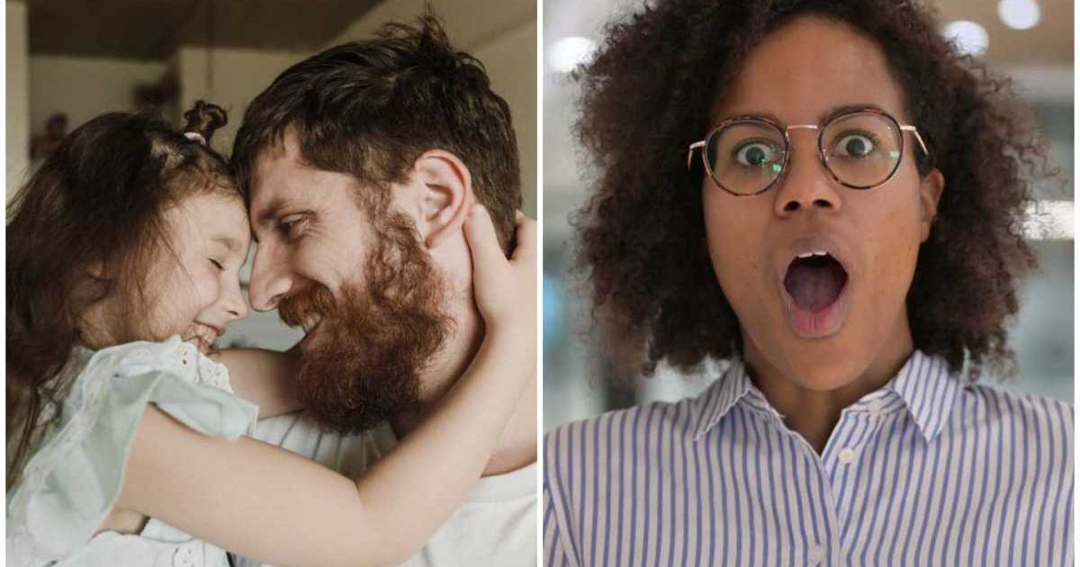 (L ) A daughter hugging her father ; (R) A woman looks shocked (Representative Cover Image Source: Pexels | Photo by (L) Arina Krasnikova; (R) Rolling Camera)