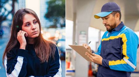 Gas station clerk grew suspicious when older man asked 16-year-old girl to pay for his cigarettes — then she mouthed one word and he called the cops