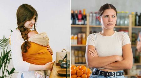 New mom let one person cut ahead in line but refused when another woman asked — her remark about the sleeping baby left her stunned