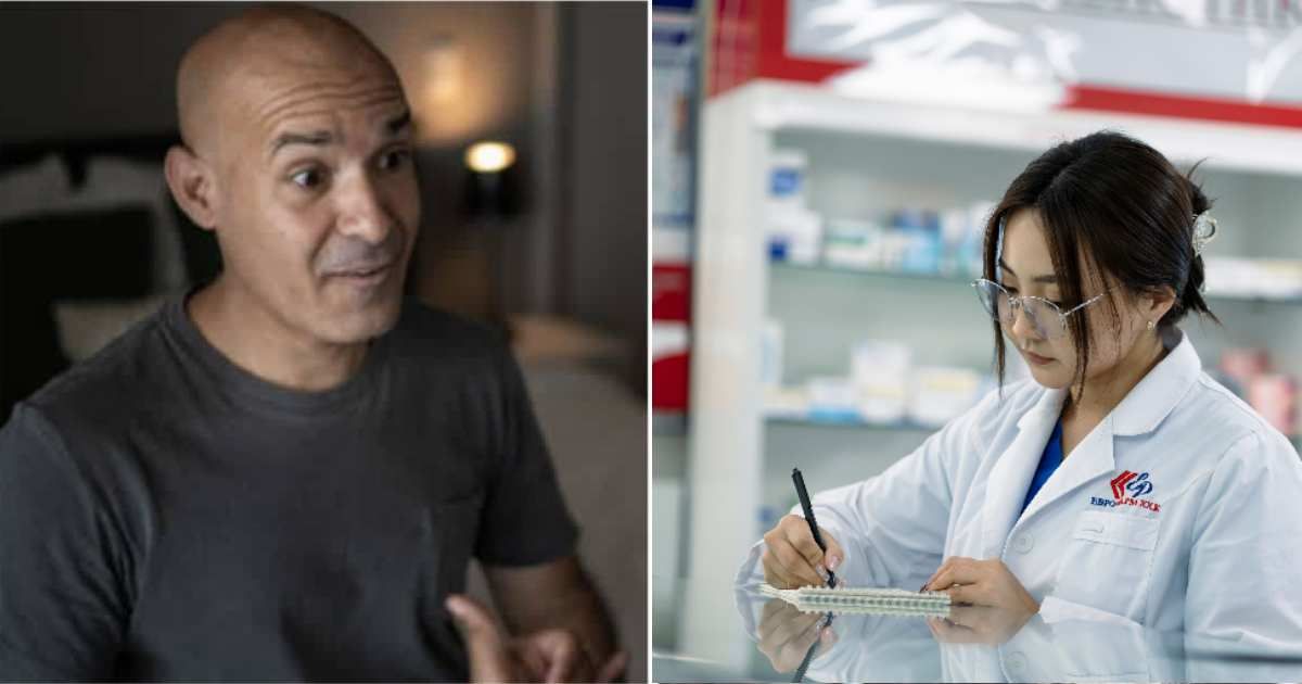 (L ) Deaf man trying to communicate; (R) Female pharmacist taking notes (Representative Cover Source: iStock | Photo by (L) FG Trade; (R) BYB BYB)