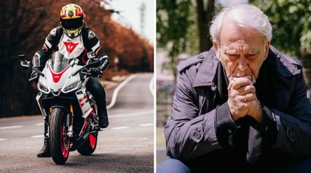 A biker pulled over to offer a sobbing stranger a hug, but the man’s chilling words turned a quiet roadside moment into an urgent police call
