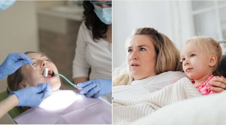 Mom at dentist demanded woman whose teeth were knocked out by an abusive ex tell her child junk food caused it — her reply made them flee