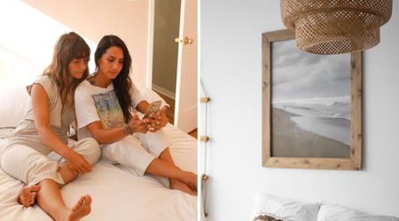 Two sisters had just arrived at their San Diego Airbnb when a beach photo on the wall caught their eye—one chilling detail stopped them cold