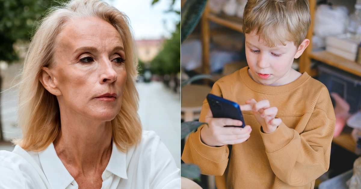 (L) An elderly woman looks uneasy on the street. (R) A young boy is using his phone. (Representative Cover Image Source: Pexels| L - cottonbro studio, R - Anna Shvets)