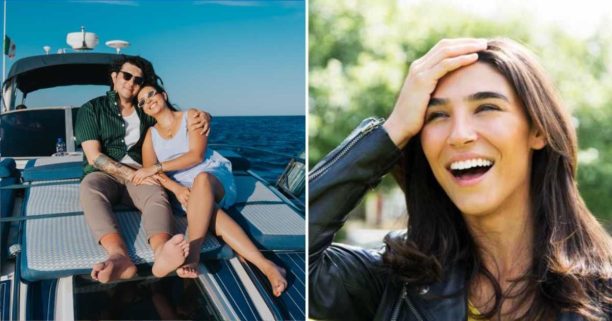 (L) Couple on cruise. (Representative Image Source: Pexels | Julio Hernandez); (R) Woman looking ahead with a surprised expression. (Representative Image Source: Getty Images | Tim Robberts)
