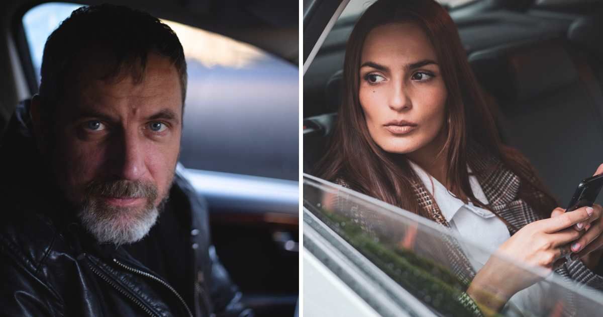 (L) Man staring at someone. (R) Worried woman sitting in a car using a phone. (Representative Cover Image Source: Pexels | (L) iddea photo, (R) Los Muertos Crew)