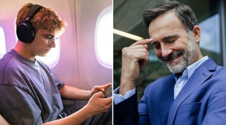 Teen pushed a passenger’s patience for hours with seat-kicking and loud music — until his own dad unknowingly gave them the last laugh