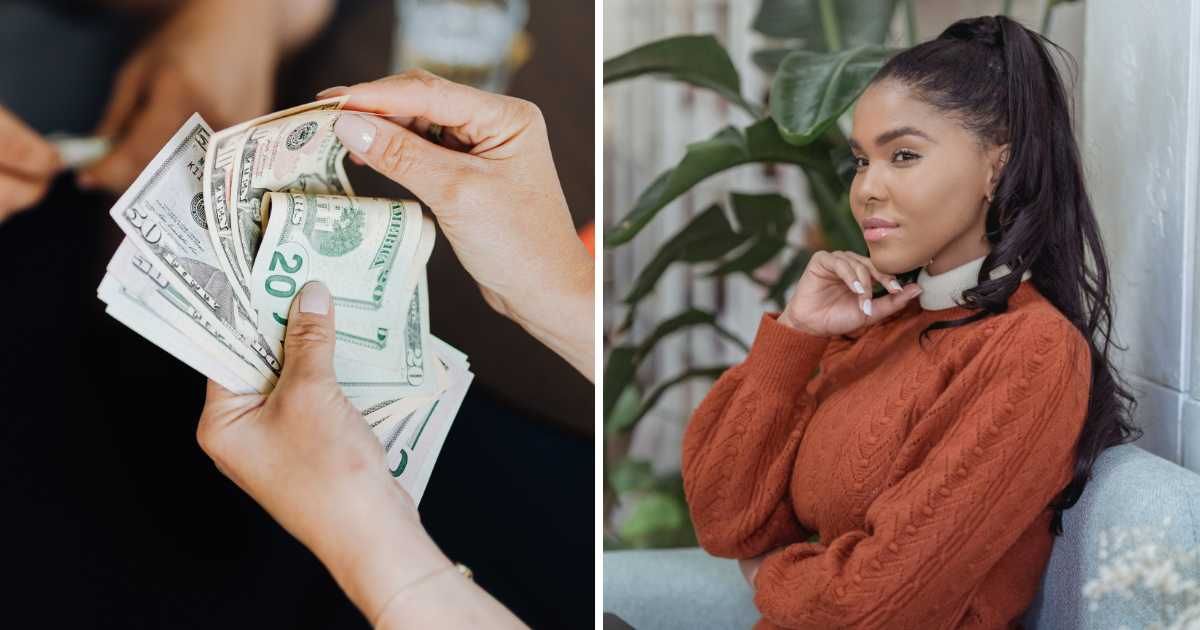 (L) Woman giving cash to someone. (R) Woman looking at someone. (Representative Cover Image Source: Pexels | (L) www.kaboompics.com, (R) George Milton)
