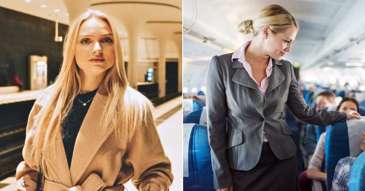 (L) A worried passenger at the airport looks at someone. (R) Flight attendant talking to a flyer. (Representative Cover Image Source: L - Pexels| Sabine Meier, R - Getty Images |BraunS)