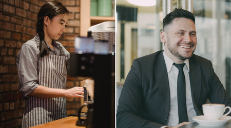 Business student part-time barista spotted millionaire customer and made a split-second move — 10 years later, she credits it with changing her life